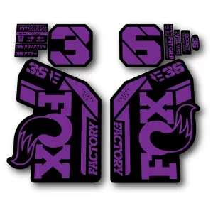 Fox 36 Ebike Factory Fork Stickers 2021 2024 hope purple
