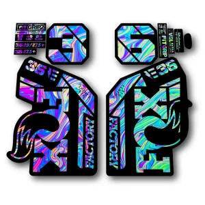 Fox 36 Ebike Factory Fork Stickers 2021 2024 oilslick