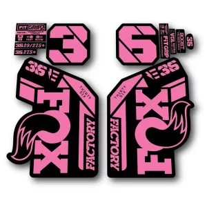 Fox 36 Ebike Factory Fork Stickers 2021 2024 pink