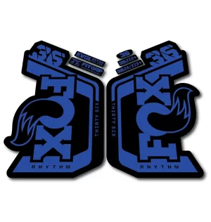 Fox 36 Rhythm Fork Stickers 2023 2024 hope blue