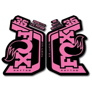 Fox 36 Rhythm Fork Stickers 2023 2024 pink
