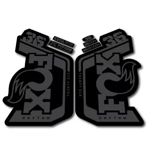 Fox 36 Rhythm Fork Stickers 2023 2024 stealth