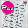 Hair Appointment Planner Stickers