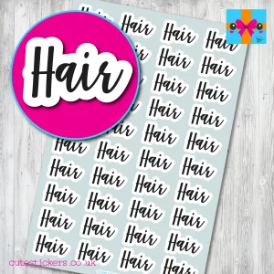 Hair Planner Stickers