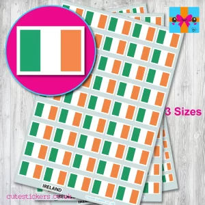 Ireland Irish flag stickers 3 size