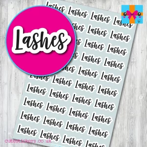 Lashes Planner Stickers