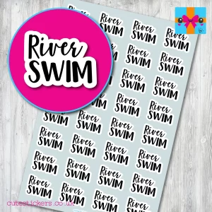 River Swim Planner Stickers