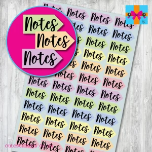 notes planner stickers 48