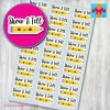 show and tell planner stickers