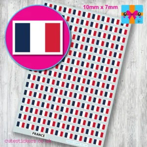 France French flag stickers 10mm