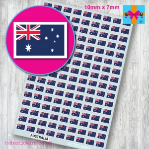 Australia Australian flag stickers 10mm