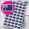 Australia Australian flag stickers 3 sizes