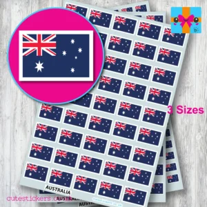Australia Australian flag stickers 3 sizes