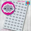 Bad Day Cloud Planner Stickers 15mm x 10mm
