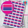 Bisexual flag stickers 3 sizes