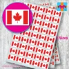 Canada flag stickers 3 sizes