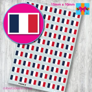 France French flag stickers 15mm