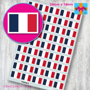 France French flag stickers 20mm