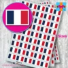 France French flag stickers 3 sizes