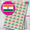 India Indian flag stickers 3 sizes