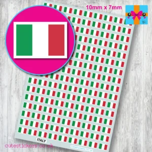 Italy Italian Flag Stickers - Image 4