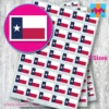 Texas Texan State flag stickers 3 sizes Lone Star