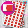 Bahrain flag stickers 3 sizes