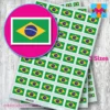 Brazil Brazilian flag stickers 3 sizes