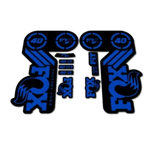 Fox Factory 40 Heritage Fork Stickers 2015 hope blue