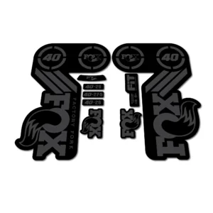 Fox Factory 40 Heritage Fork Stickers 2015 stealth