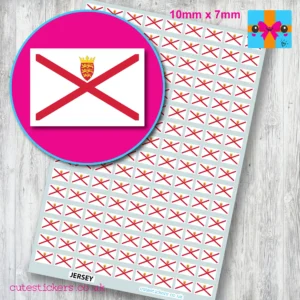 Jersey flag stickers 10mm