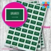 Saudi Arabia flag stickers 3 sizes