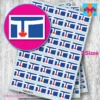 Toronto City flag stickers 3 sizes
