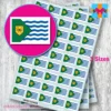 Vancouver City flag stickers 3 sizes