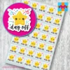 day off planner stickers