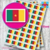 Cameroon flag stickers 3 sizes