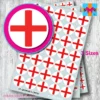 England St Georges Cross ROUND flag stickers 3 sizes