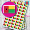 Guinea-Bissau flag stickers 3 sizes