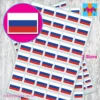 Russia Russian flag stickers 3 sizes