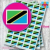 Tanzania flag stickers 3 sizes
