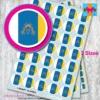 Canary Islands ROUND flag stickers 3 sizes