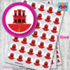 ROUND Gibraltar Flag Stickers 3 sizes