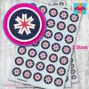 ROUND Hokkaido Flag Stickers 3 sizes