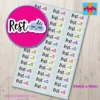 Rest Day Planner Stickers
