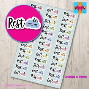 Rest Day Planner Stickers