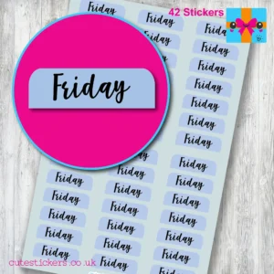 Friday planner stickers