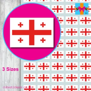 Georgia Flag stickers