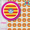 ROUND Menorca Flag Stickers