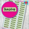 Thursday planner stickers