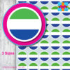 Galapagos ROUND Flag Stickers